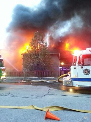 A fire that caused damage to a building at Lakewood Condominiums Saturday is believed to have started in the fireplace and/or flue in one of the units on the second floor, according to Osage Beach Fire Chief Jeff Dorhauer. 