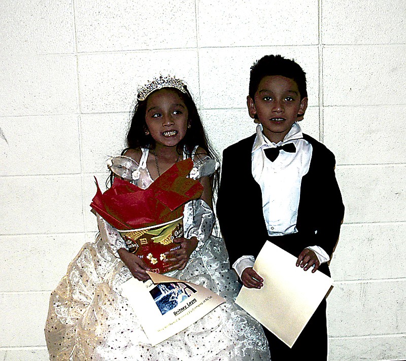 Democrat photo / David A. Wilson
Kindergartners Britney and Alexis Leyva, brother and sister, are winners of the Formal - Cinderella Day clothing category of the California Elementary MAP Spirit Week. 