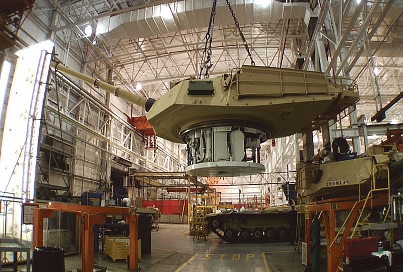 An Abrams tank is produced by General Dynamics Land System in Lima, Ohio. Lawmakers from both parties have devoted nearly half a billion dollars in taxpayer money over the past two years to build improved versions of the 70-ton Abrams, even though Army officials have tried to turn them down.