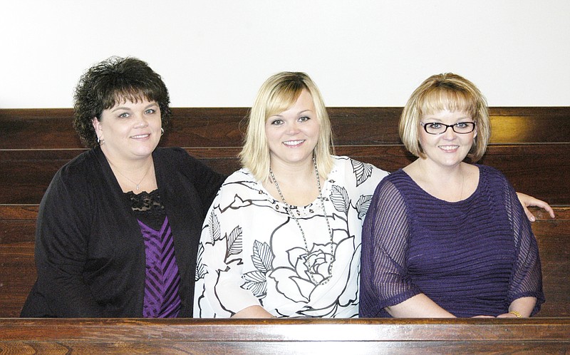 The daughters of Trudy and Gerald Taylor are, from left, Lori Jones, Kayla Barnard and Tina Taylor.