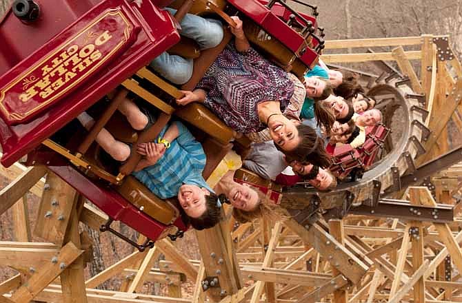 The Outlaw Run is Silver Dollar City's new rollercoaster. 