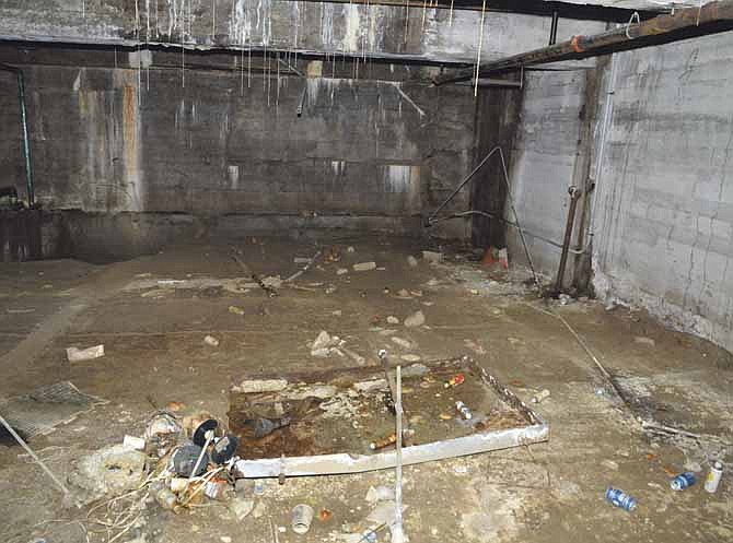 Water leaks in the Missouri Capitol basement have led to disrepair and even stalactites hanging from the ceiling and pipes. 