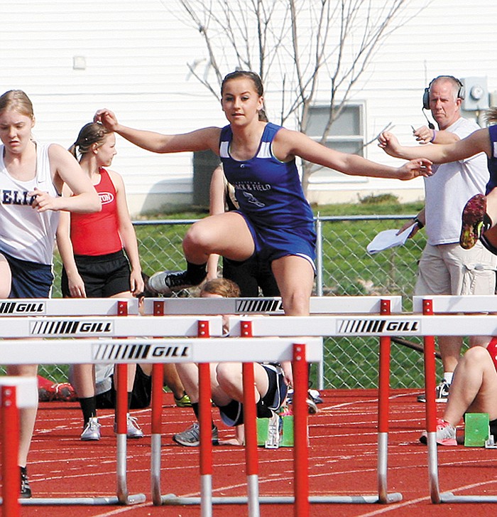 Jamestown freshman Mickayla Strother was named MVP of the girls division at the CCAA Conference Track Meet April 23 at Boonville.