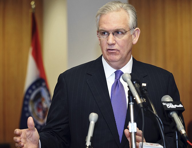 File photograph of Missouri Gov. Jay Nixon