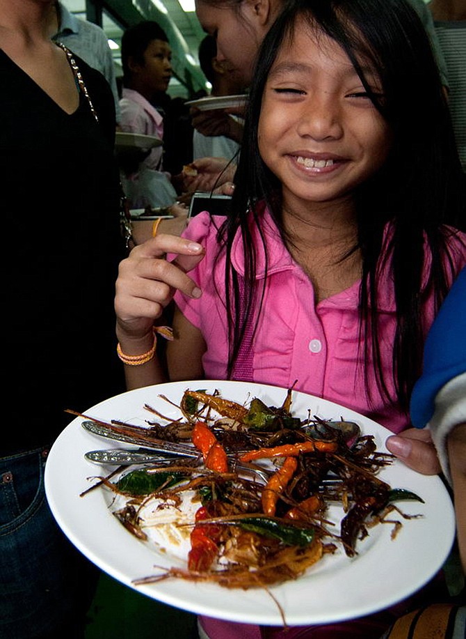 A 200-page report, released at a news conference at the U.N. agency's Rome headquarters, says 2 billion people worldwide already supplement their diets with insects, which are high in protein and minerals, and have environmental benefits.