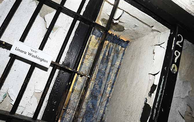 Although this deteriorating cell made for an interesting changing room for actors during filming of a movie inside prison walls, pealing paint and mold creates a challenge to preserving the old Missouri State Penitentiary. (File photo)