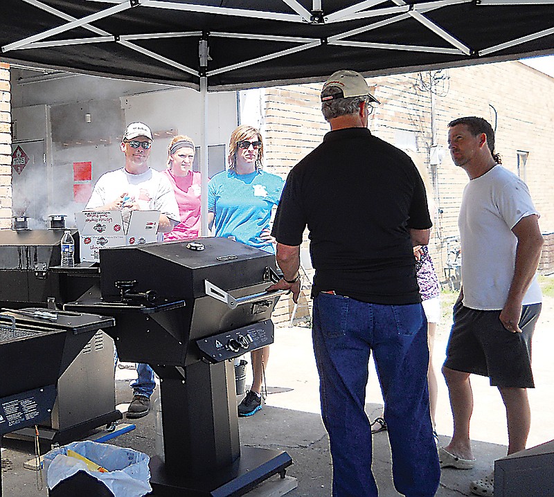 Randy Roush owner of AA Propane was on hand to show grills and propane tanks to customers during his Customer Appreciation Day Saturday.