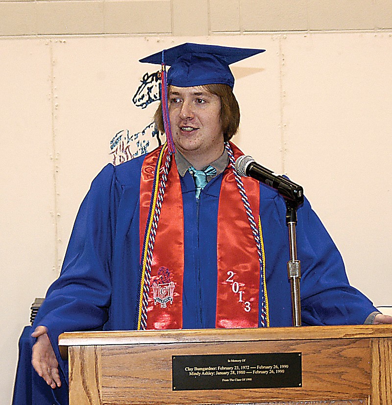 CHS Class of 2013 Validictorian Jacob Ash. 