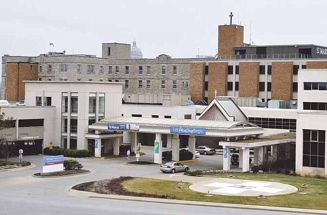 St. Mary's Health Center at 100 St. Mary's Plaza is seen above in this News Tribune file photo from February 2013.