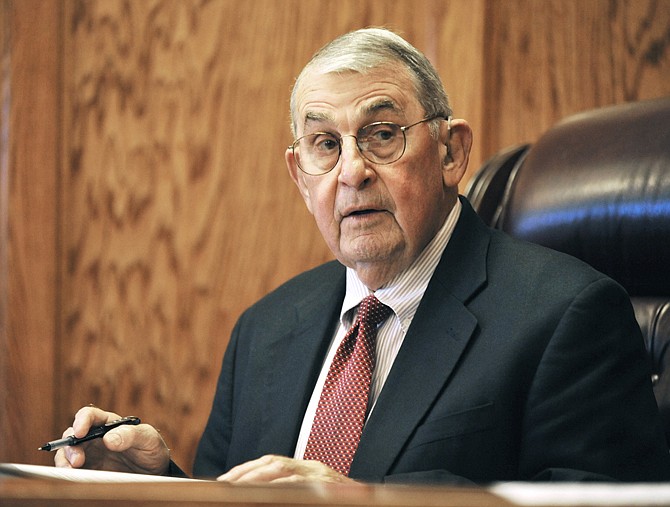 Senior Judge Byron Kinder listens to a case as his long and storied career as a circuit judge nears its end.