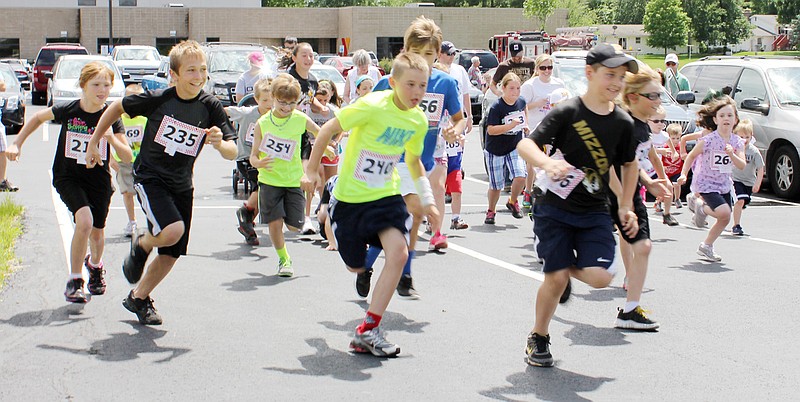 A total of 35 youngsters participated Saturday in the Boyd & Boyd Kid's Mile to support cancer research as part of the annual Relay for Life event in Fulton. This year's race was moved to the YMCA outdoor trail. 