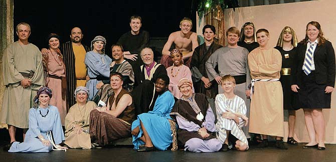 The Capital City Players cast of "Joseph and the Amazing Technicolor Dreamcoat"