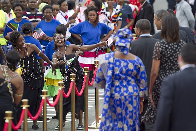 President Barack Obama on Monday courted African business leaders and announced new trade initiatives to open up East Africa's markets to American businesses, as he sought to counter the rise of Chinese economic influence in the growing continent.