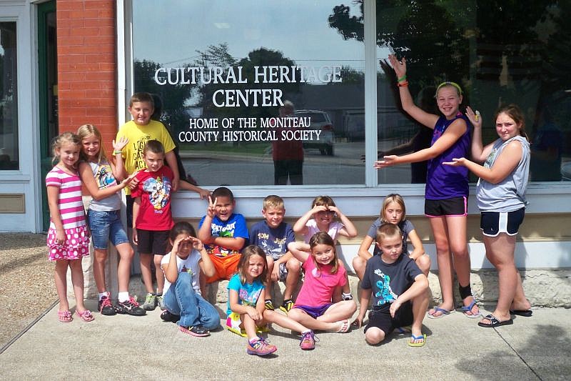 Tuesday, July 2, children from Active Learning School visited the Moniteau County Historical Society Building.