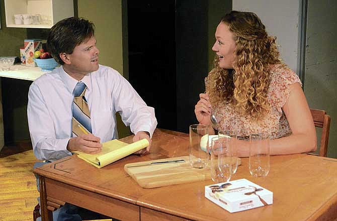 Doug Richardson, left, and Jennifer Avey star in the play Crimes of the Heart, directed by Mark Wegman.