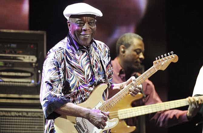 This April 12, 2013 file photo shows blues guitarist Buddy Guy performing at Eric Clapton's Crossroads Guitar Festival 2013 in New York. Guy's latest album "Rhythm & Blues," was released on July 30, 2013.