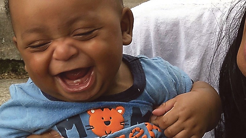 Seven-month old Martin DeShawn McCullough is held by his mom, Jaleesa Martin. A judge in eastern Tennessee changed the boy's first name to Martin from "Messiah." 