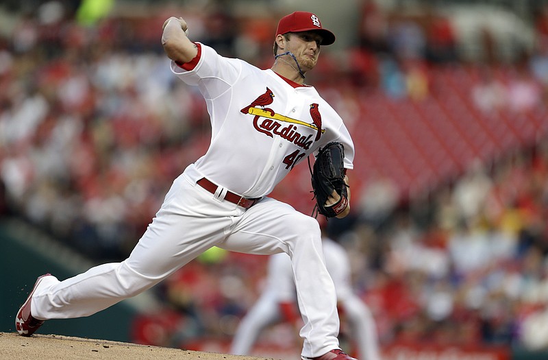 Cardinals pitcher Shelby Miller comes to the plate during Wednesday's game against the Pirates at Busch Stadium. The Cardinals lost 5-0, falling three games behind Pittsburgh for first place in the National League Central.