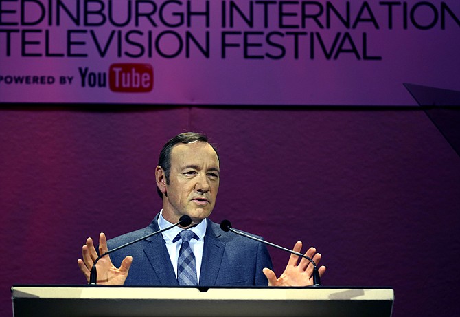 Oscar winner Kevin Spacey said during a keynote speech at the Edinburgh television festival that television has overtaken cinema as the home of quality character-driven drama, but the industry risks failure if it doesn't recognize that viewers want control over what they watch, and when. 