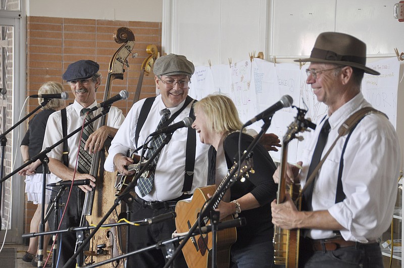 Members of Dixie Union share a laugh in September 2013 during their performance at Bluegrass and Barbecue at the Fulton State Hospital.