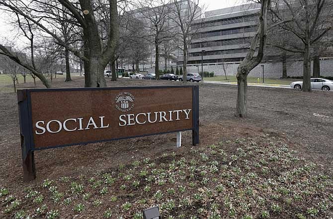 This Jan. 11, 2013 file photo shows the Social Security Administration's main campus in Woodlawn, Md.