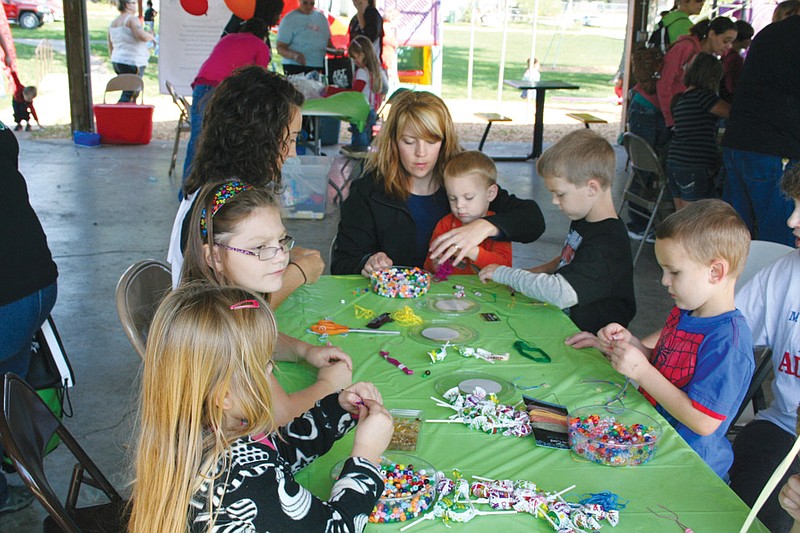 About 300 people were in attendance for the Auxvasse Creative Arts Program's Children's Art Festival Sept. 29, 2012, at Domann Park. The event, in memory of Ashley O'Donley Garrett, allowed kids to create graffiti-style art.