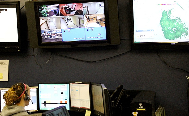 New overhead monitors have been added to the 911 call center at the Callaway County Emergency Operations Center.