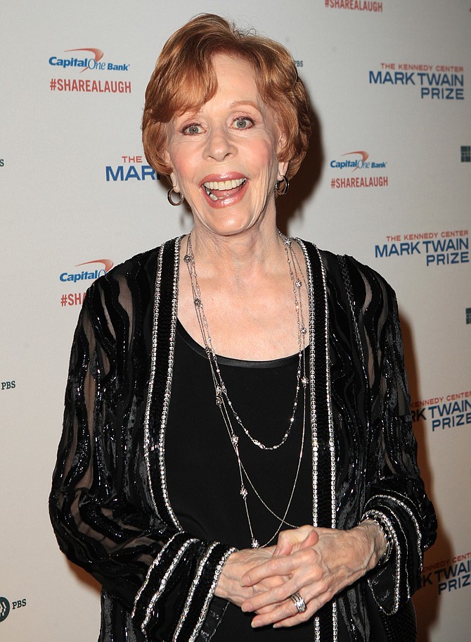 Carol Burnett was awarded the nation's top humor prize. 