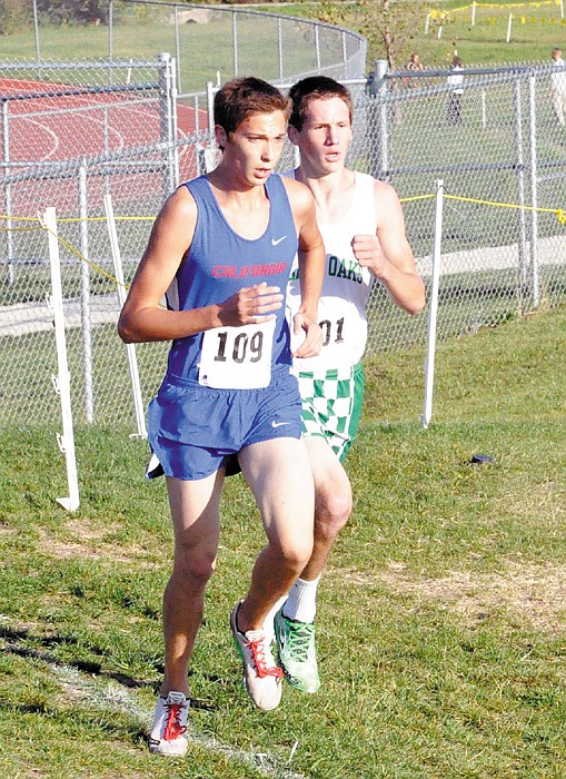 California's Adam Burkett came away from the Tri-County Conference cross country meet Thursday at Eldon with a first place finish to prevail as the conference champion.