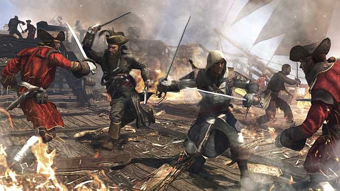 This video game image released by Ubisoft shows a scene from "Assassin's Creed IV: Black Flag." (AP Photo/Ubisoft)