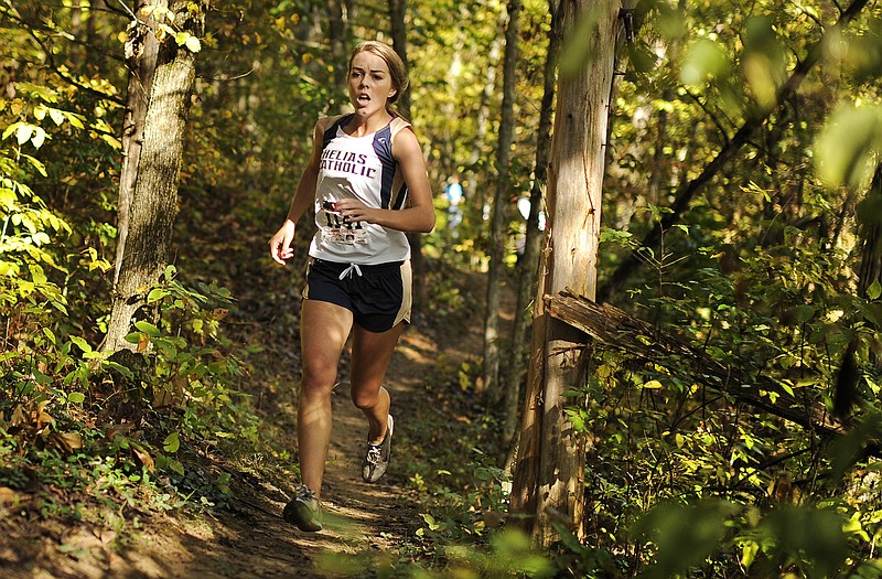 Helias junior Kaitlyn Shea is looking for her third all-state performance today in the Class 3 cross country championships.