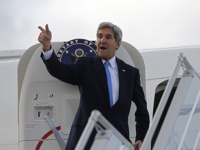U.S. Secretary of State John Kerry steps aboard his aircraft Sunday in Geneva, Switzerland. Nuclear talks with Iran have failed to reach agreement, but Kerry said differences between Tehran and six world powers made "significant progress." For President Barack Obama, the Iranian nuclear deal he covets now depends in part on his ability to keep a lid on hard-liners on Capitol Hill and an array of anxious allies abroad, including Israel, the Persian Gulf states, and even France.