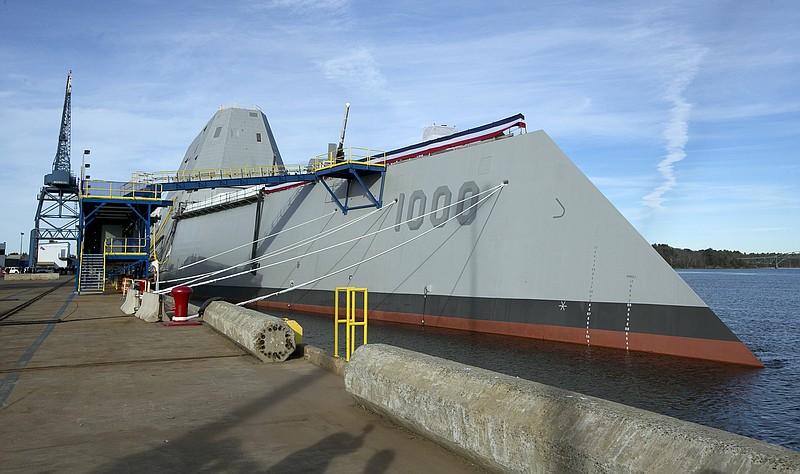 The Navy's stealthy Zumwalt destroyer is moored at Bath Iron Works, in Bath, Maine. The skipper of the technology-laden Zumwalt is Capt. James Kirk, and his futuristic-looking vessel sports cutting-edge technology, new propulsion and powerful armaments, but this ship isnt the Starship Enterprise. The technology-laden Zumwalt taking shape at Maines Bath Iron Works is unlike any other U.S. warship.