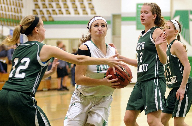 Blair Oaks guard LeeAnn Polowy returns for her senior season with the Lady Falcons.