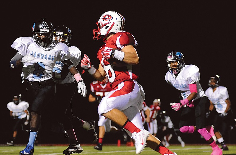 Jefferson City's Jake Pridgin, an all-district wide receiver in Class 6, was one of more than 50 area football players to earn Central All-District honors.