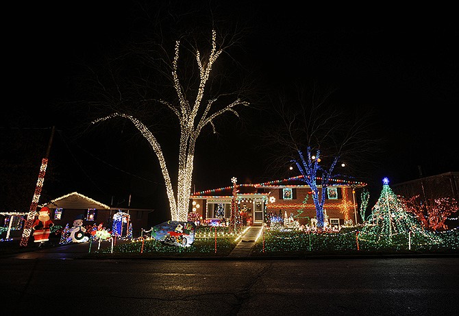 Just a few more days to decorate for the annual lights contest. This home, located on Belmont Drive, was one of many that was entered the contest last year. 