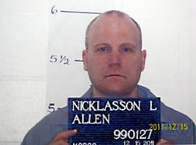 In this photo provided by the Missouri Department of Corrections, Missouri death row inmate Allen Nicklasson is shown, Dec. 15, 2011. Nicklasson was executed Wednesday night, Dec. 11, 2013, for his role in killing Richard Drummond, a businessman who stopped to help when he saw a car stranded along Interstate 70 near Kingdom City in 1994. 