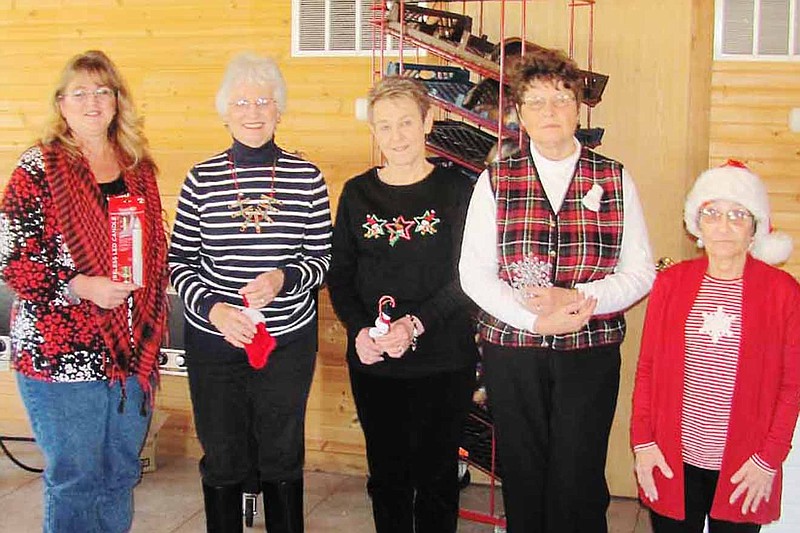 Photo submitted 
Garden Club members are from, left to right, Melinda Burgoon, Dorothy Hughes, Fran Scallorns, Nancy Martin and Gloria Longan.