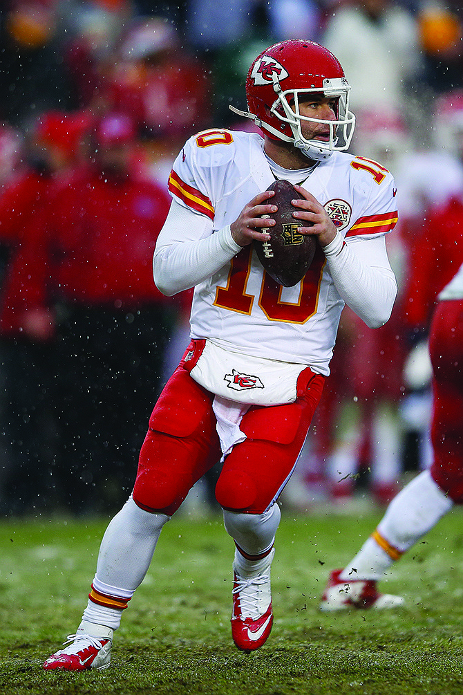 Chiefs quarterback Chase Daniel looks for an open man during the second half of a game earlier this month against the Redskins in Landover, Md.