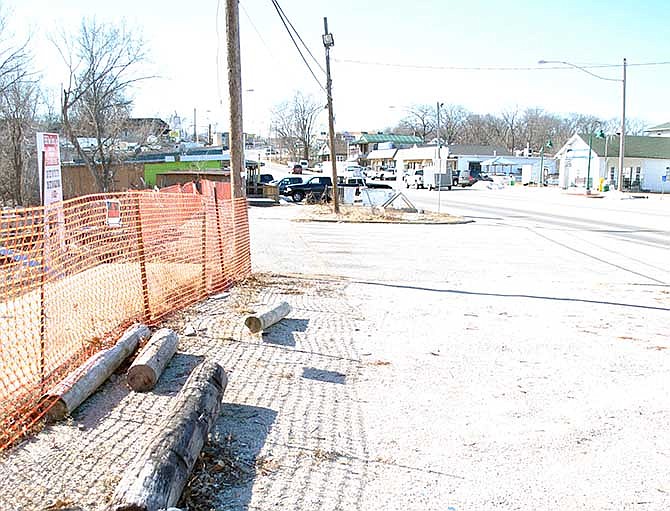 The area in front of the former arcade and ski ball business is the site the Bagnell Dam Strip Association is proposing to build additional parking spots, with a presentation scheduled to be made to the Lake Ozark Board of Aldermen at its next meeting on Jan. 28, 2014.