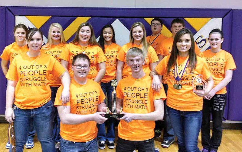 California High School Math Team members competeting at Camdenton Jan. 18.