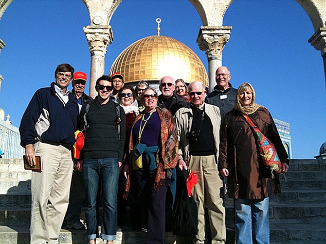 A dozen spiritual pilgrims from First Presbyterian Church and Westminster College traveled this winter to sites in Israel, including the Dome of the Rock.