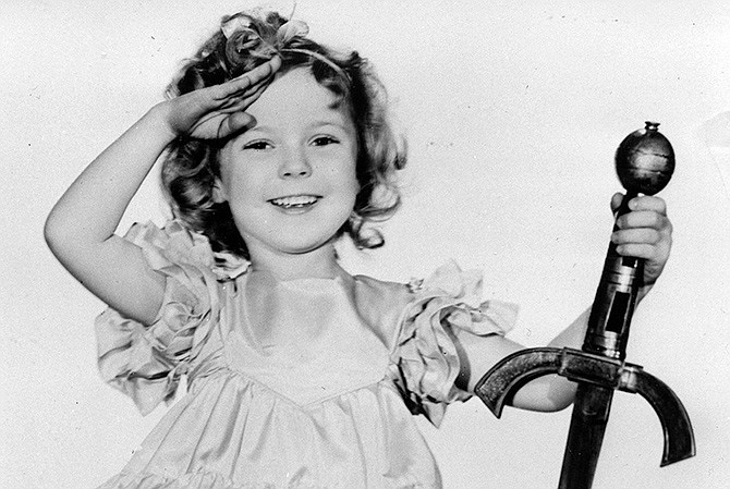 Child actress Shirley Temple is seen in her role as "Little Miss Marker" in this 1933 photo. Shirley Temple Black, the curly-haired child star who put smiles on the faces of Depression-era moviegoers, died Monday. She was 85.