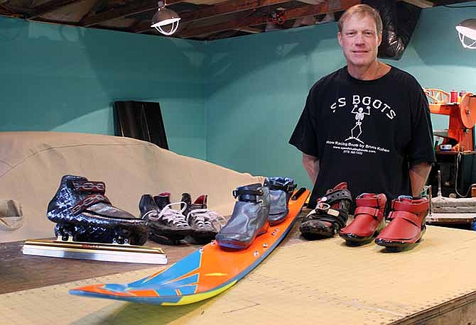 Bruce Kohen of Rocky Mount, Mo., manufactures custom professional-level speed skating and water-ski boots. Several athletes at the 2014 Olympic Winter Games were competing wearing boots he made.