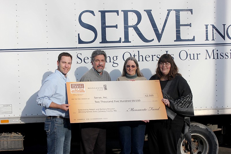 From left: Monsanto District Sales Manager Matthew Paris, SERVE Executive Director Steve Mallinckrodt, Barb Brouster, Callaway Action Network Director Julie Rourk.