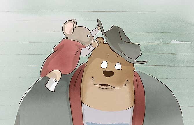 This image released by Studiocanal shows a scene from the film, "Ernest and Celestine." 