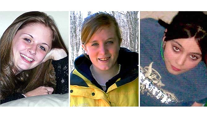 This combination of undated family photos shows, from left, Amber Marie Rose, Natasha Weigel, and Amy Rademaker. All three were killed in deadly car crashes involving GM's Cobalt during 2005-2006. The complaint tally for the top-selling small cars in the 2005-2007 model years was: Corolla, 228; Cobalt, 164; Honda Civic, 60; Ford Focus, 25; and the Mazda 3, 19.