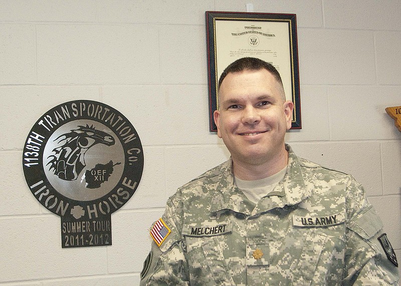 Maj. Jamie Melchert has deployed twice overseas since joining the Missouri National Guard in 1998 and credits his military experiences for providing him with lessons in resiliency. 