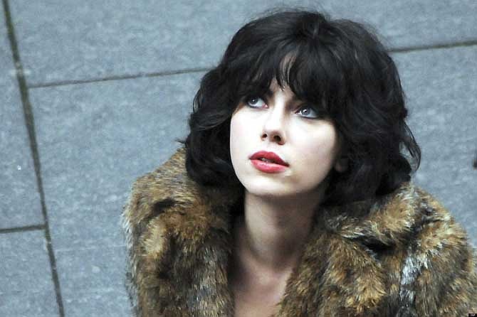 This image released by A24 Films shows Scarlett Johansson in a scene from "Under the Skin."