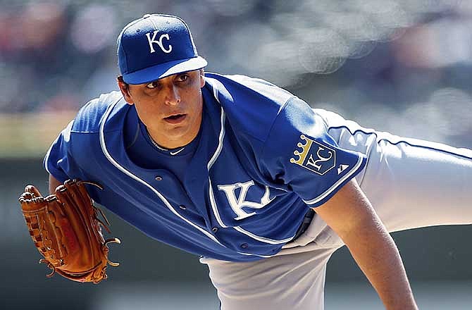 Royals starter Jason Vargas allowed just one run in seven innings in Wednesday afternoon's game agianst the Tigers in Detroit.